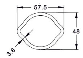 Profilrör - Citron - Ytterrör