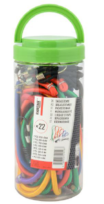 Gummistroppar/Bagagestroppar Set om 22 st