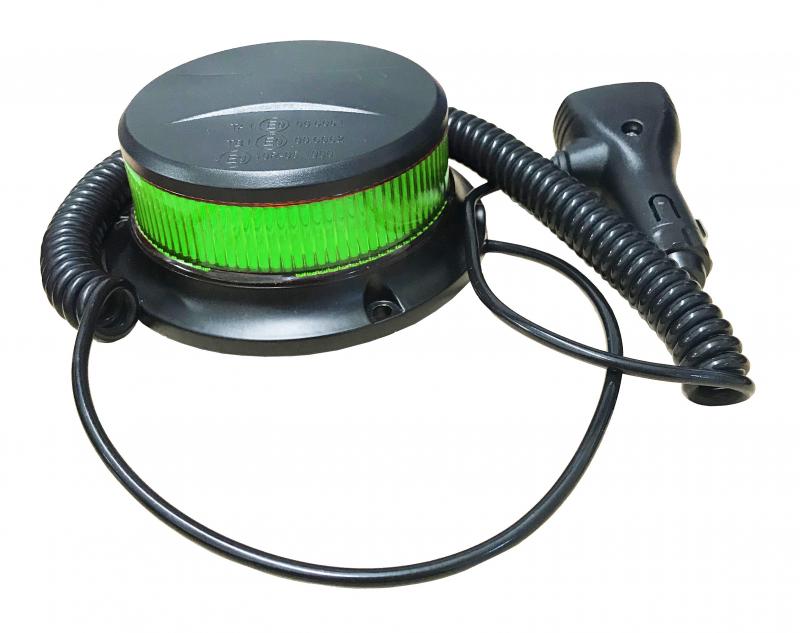 LED Varningsljus - Magnetisk med låg profil - Grön