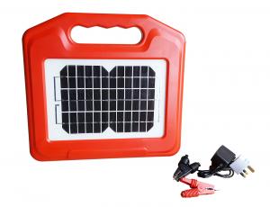 Elstängselaggregat med solpanel 12V 0,5 Joule