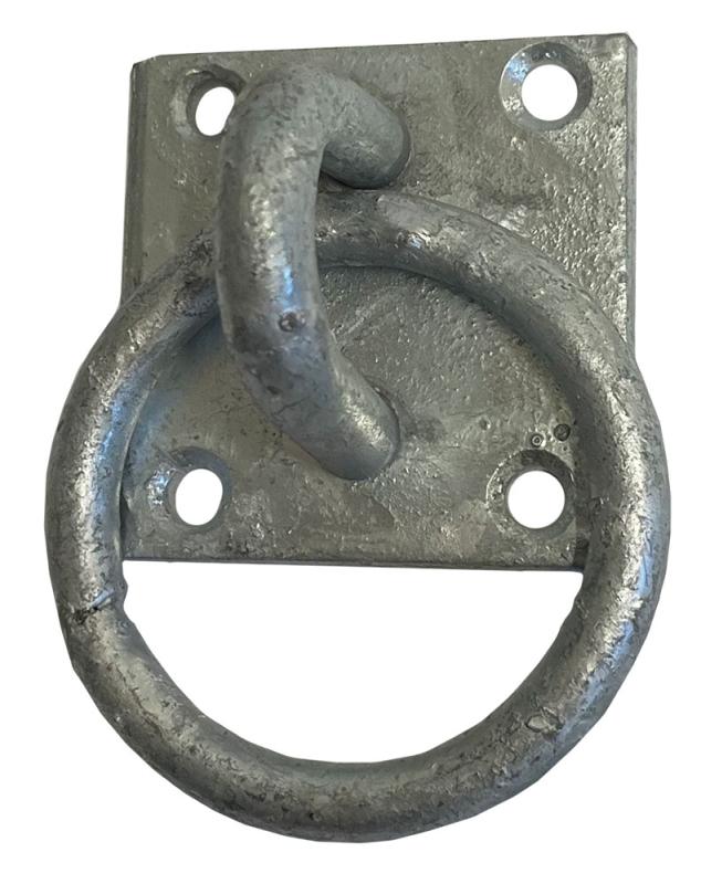 Platta med ögla 50x50mm Galvaniserad