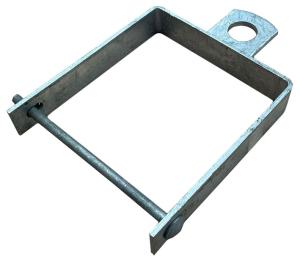 Fyrkantigt övre fäste för metallgrindar 175mm