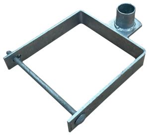 Fyrkantigt nedre fäste för metallgrindar 175mm