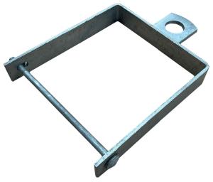 Fyrkantigt övre fäste för metallgrindar 200mm