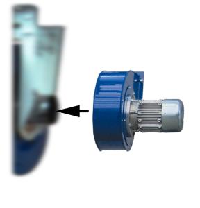 Avgasfläkt 0,5hk 230/400v 50Hz