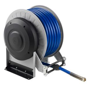 Slangupprullare blå compact slang för vatten 400bar 10mm-50m