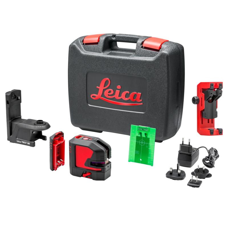 Korslaser Lino L2P5G med Li-Ion Leica grön