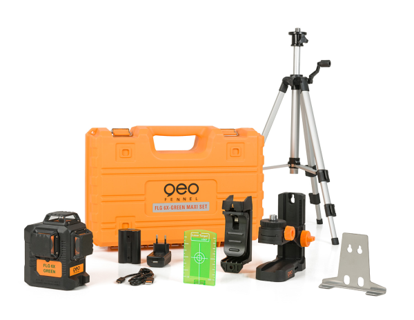 Multikorslaser Geo-Fennel FLG 6X Grön SET