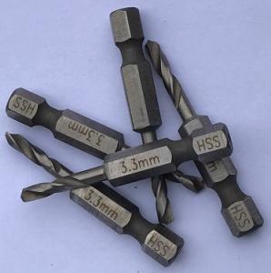Popnitborr m. bitsfäste 3,3mm 5-pack