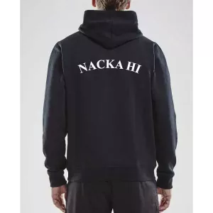 Nacka HI Hoody ink klubbmärke och NACKA HI på ryggen