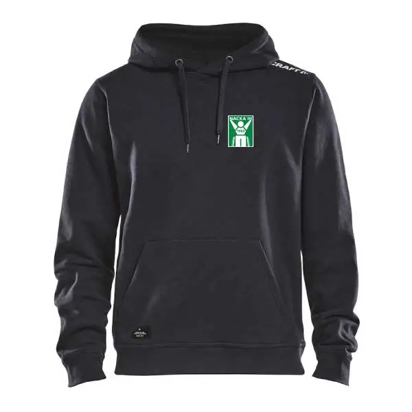 Nacka HI Hoody ink klubbmärke och NACKA HI på ryggen