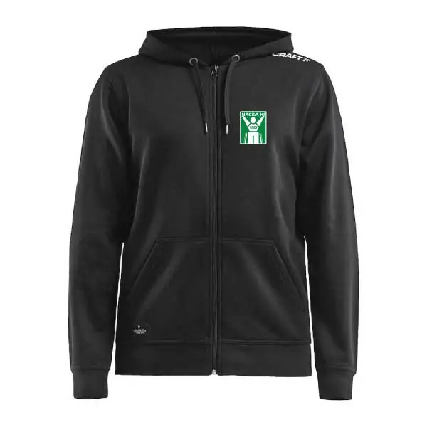 Nacka HI Zip hoody ink klubbmärke och NACKA HI på ryggen
