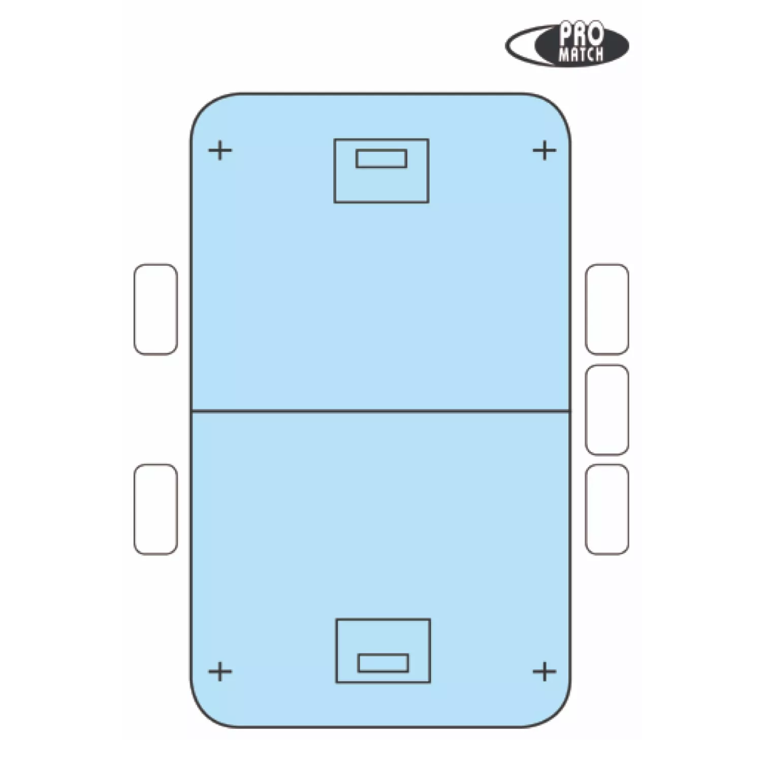 Taktiktavla Innebandy 40*25cm Hel & Halv Plan