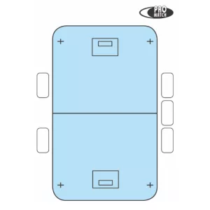 Taktiktavla Innebandy 40*25cm Hel & Halv Plan