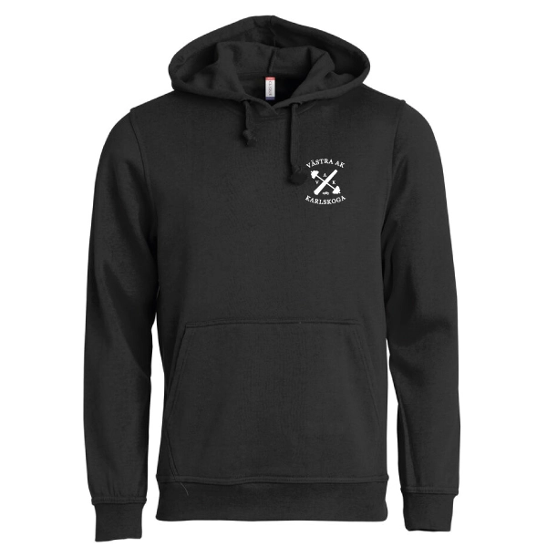 Västra AK Hoody ink logga vänster bröst och rygg