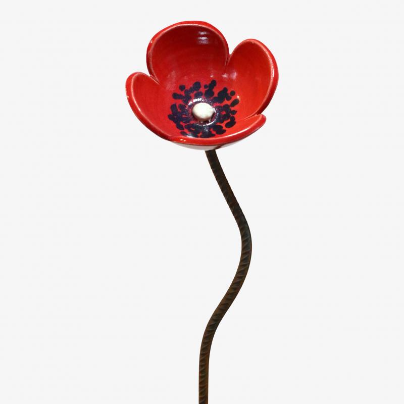 Vallmo Röd m.armeringspinne