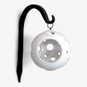 Kleva Ljusboll m. Smideskrok, vit