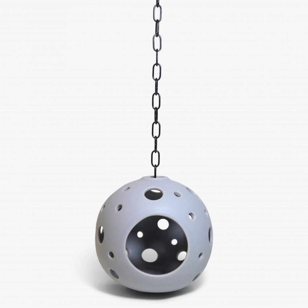 Kleva Ljusklot Mellan ∅13cm, grå