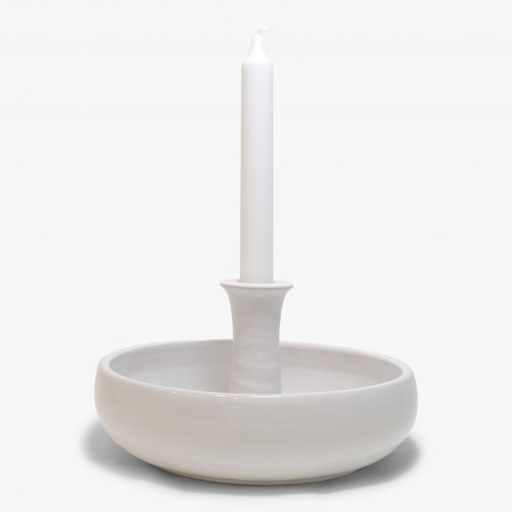 Löt Ljusfat Stor ∅22cm, vit