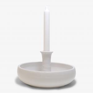 Löt Ljusfat Stor ∅22cm, vit