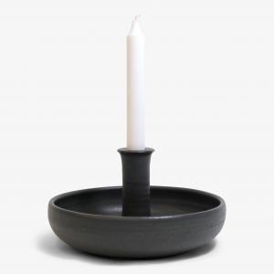Löt Ljusfat Stor ∅22cm, svart