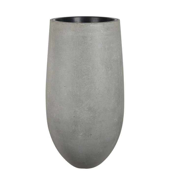 Rustik krukvas m insats, Cement D52 H100cm
