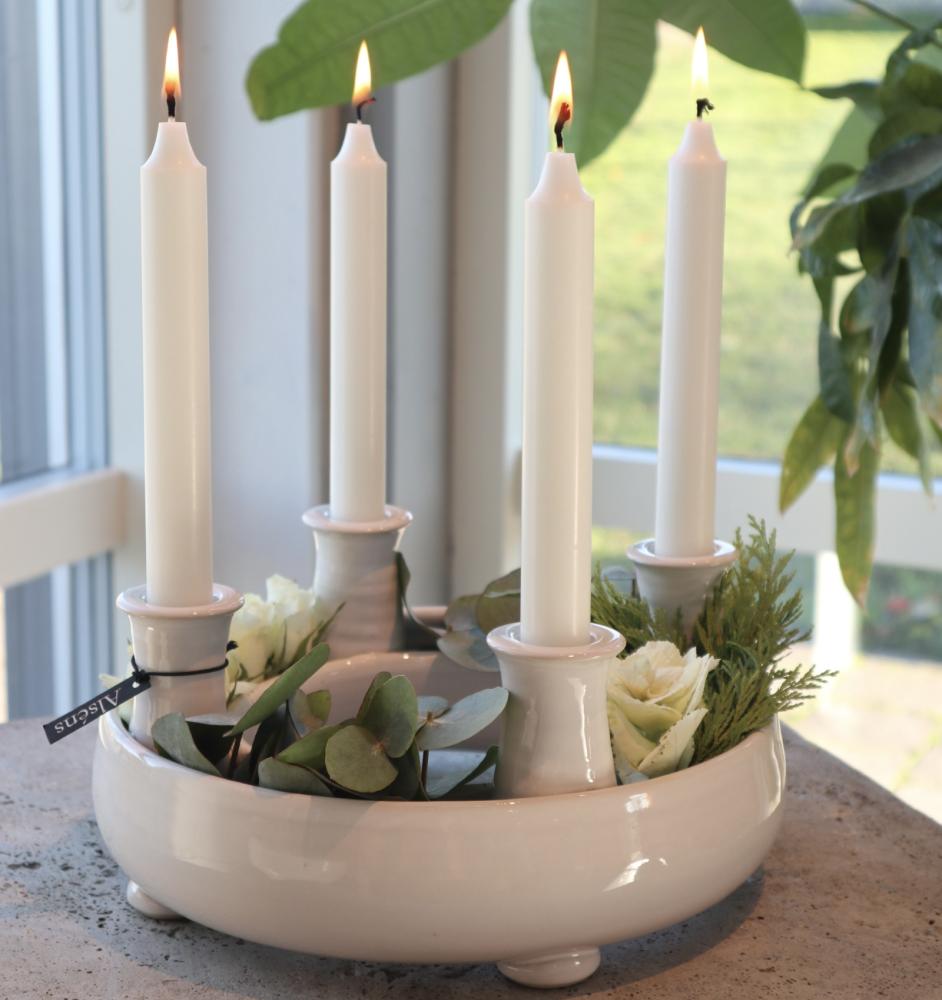 Sandborg ljuskrans Helvit