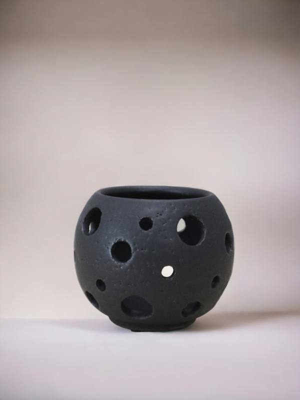 Karlevi bordslykta liten ∅11cm, svart