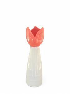 Sandvik Tulpanljusstake mellan 19cm, vit/rosa