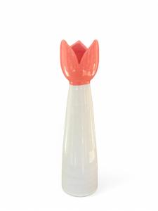 Sandvik Tulpanljusstake Stor 23cm, vit/rosa