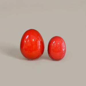 Keramikägg Stående Röd