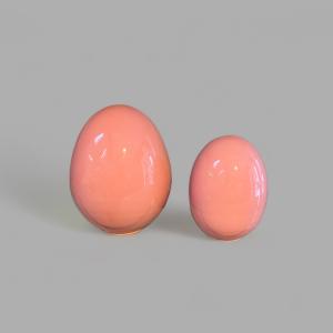 Keramikägg Stående Rosa
