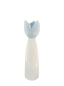 Sandvik Tulpanljusstake Stor 23cm, vit/ljusblå
