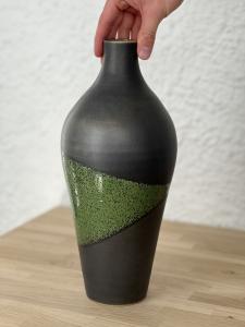 Vas, metallic grön stor