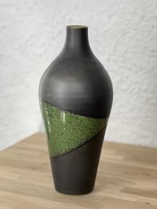 Vas, metallic grön stor