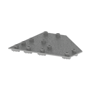 Hörnplatta T 200X200, T-spår 8