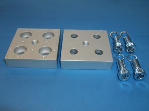 Ändplatta 80x80. M12