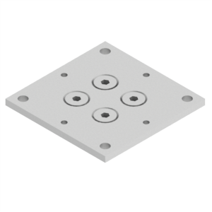 Fotplatta 140x140 Tung