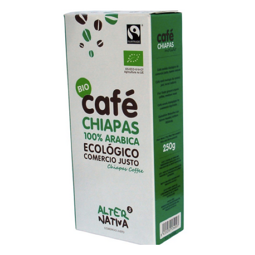 Café molido ecológico, Chiapas, 250 g