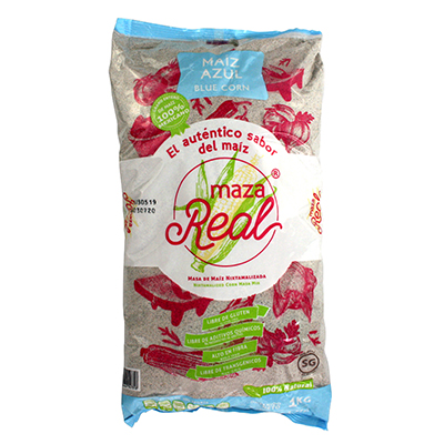 Blå majsmjöl för tortillabröd, MAZA REAL