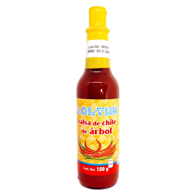 Salsa Chile de Arbol 140ml bottle