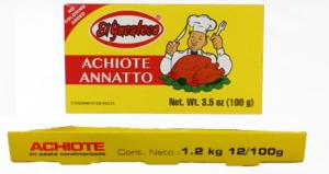 Achiote, El Yucateco, 100 g låda med 12 st (1,2 kg)