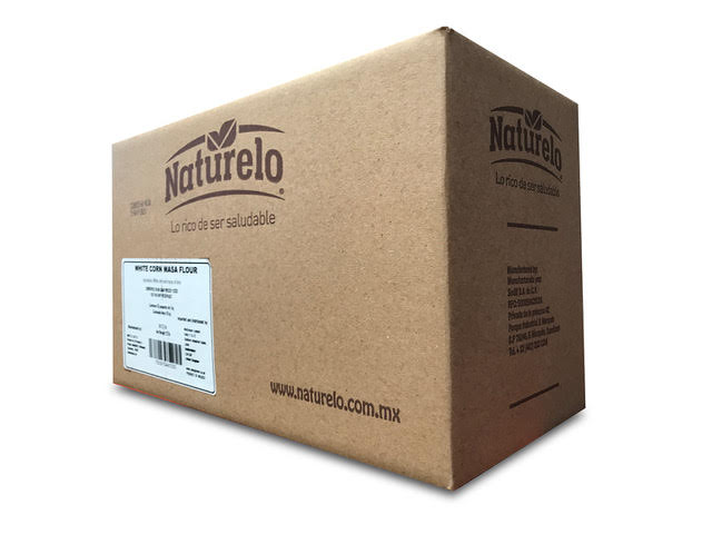 Glutenfritt vitt majsmjöl för tortillas, Naturelo, 10 kg