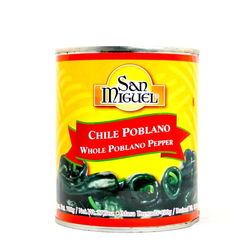 Poblano chili (whole), San Miguel,  780g