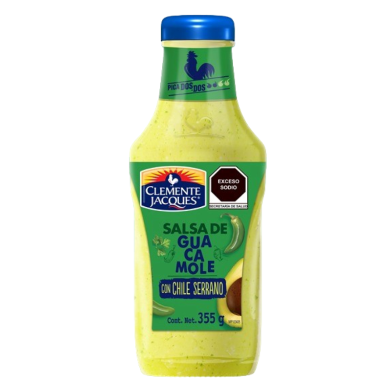 Serrano Guacamole sås, Clemente Jacques, 335 g, bäst före 22/07/2025