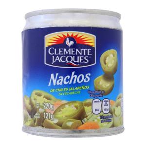 Pickled jalapenos, sliced in nachos, Clemente Jacques, 210g