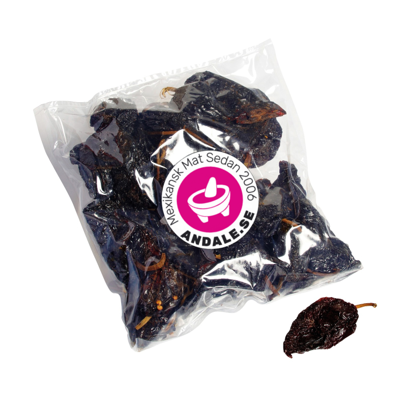 Torkade ancho chili, 500g (Best before 2022-08-23)
