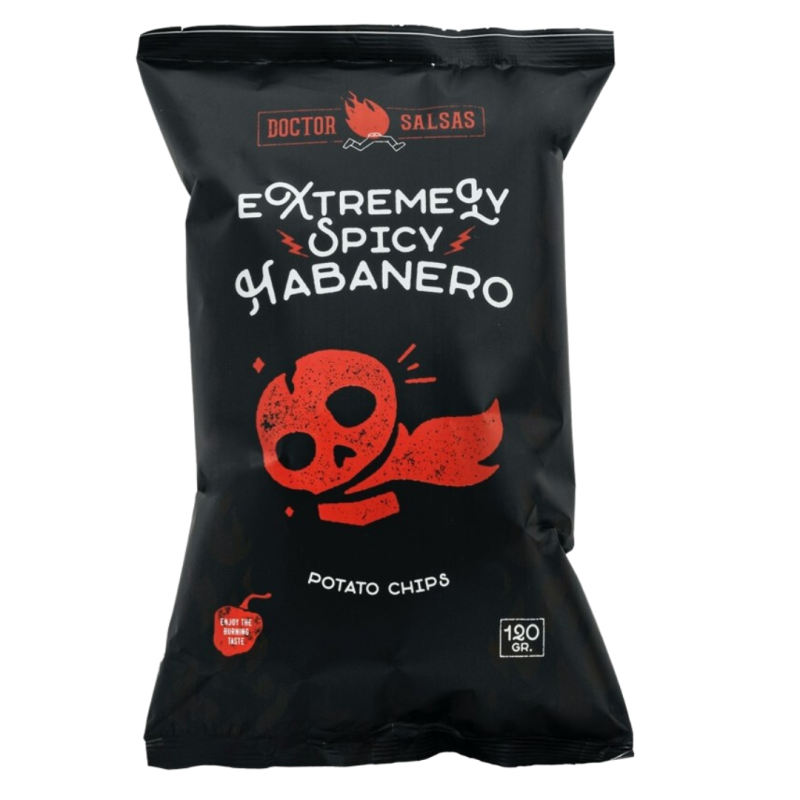 Potatis chips med habanero, Dr. Salsas, 120 g