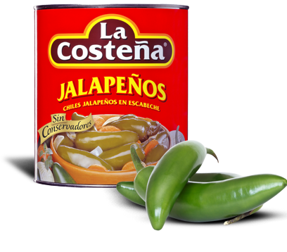 Whole jalapeño chili, La Costeña, 220g