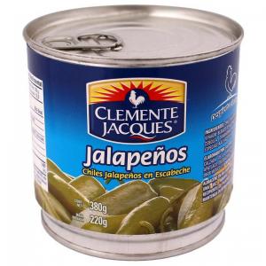 Whole jalapeños, Clemente Jacques, 220g